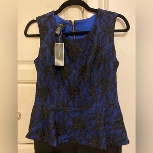 NWT Alfani Blue Lace Dress